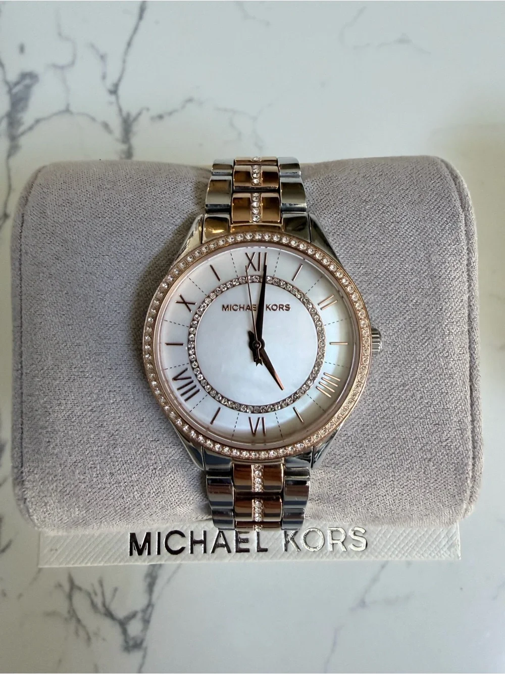 Michael Kors Lauryn Two-Tone Stainless Steel Crystal Watch MK3979
